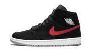Air Jordan 1 Mid Multi-Color Swoosh Black 2