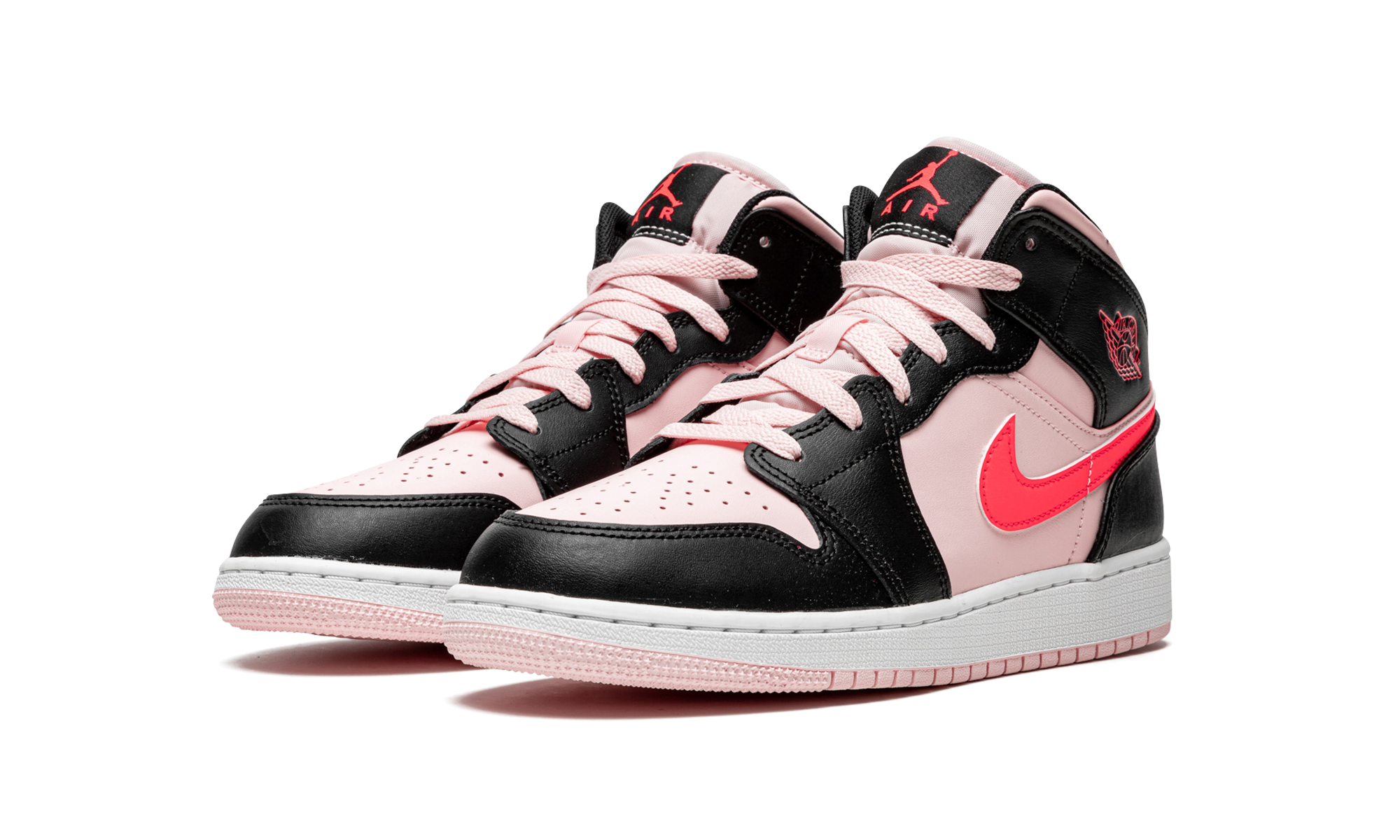 Air Jordan 1 Mid Pink Crimson (GS) 3