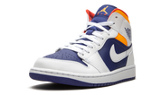 Air Jordan 1 Mid Royal Blue Laser Orange 4