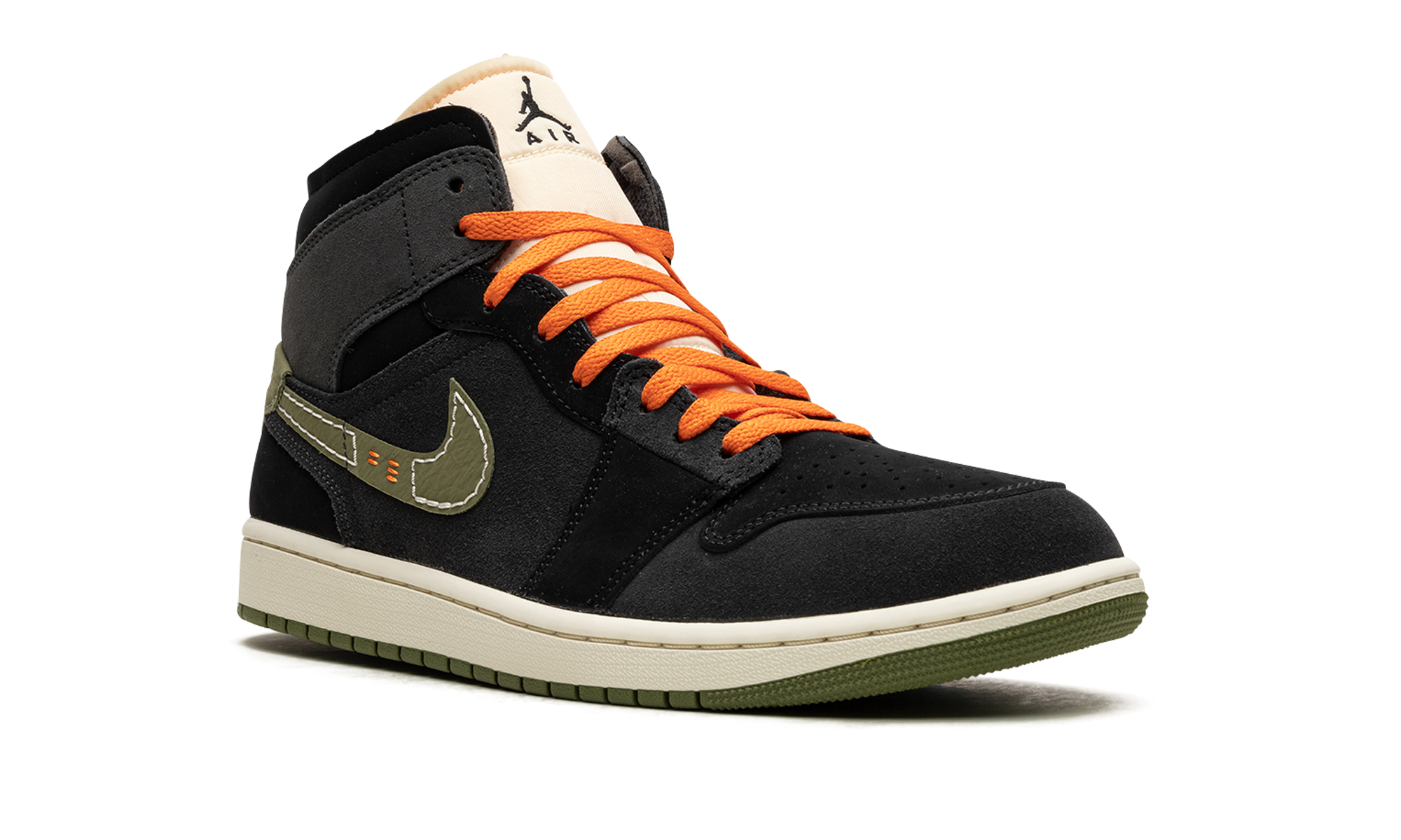 Air Jordan 1 Mid SE Craft Anthracite Light Olive 2