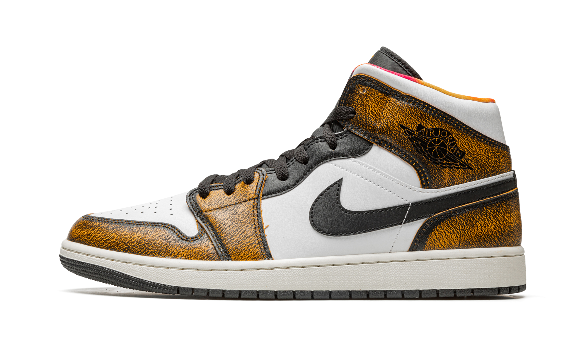 Air Jordan 1 Mid SE Orange Wear-Away 1