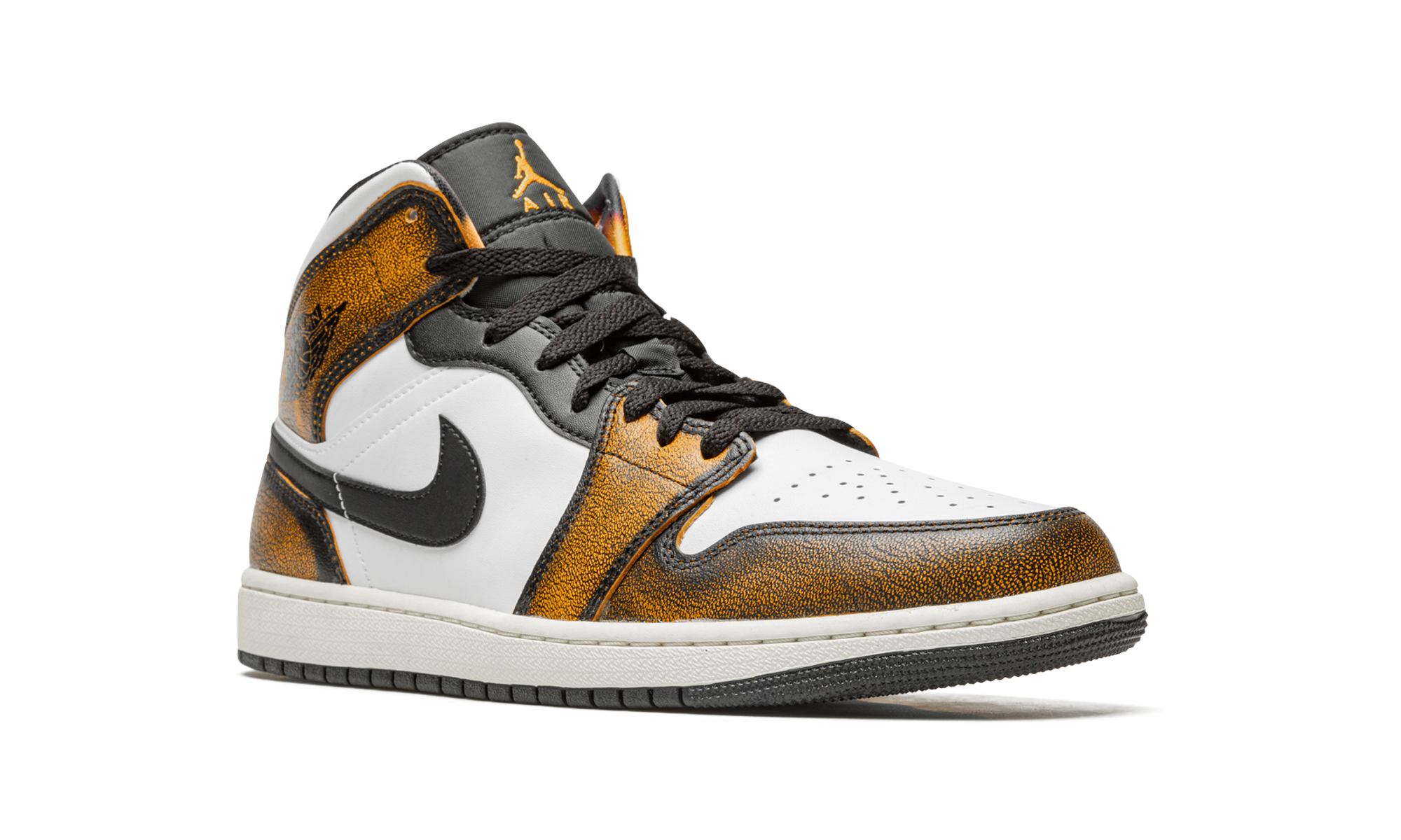 Air Jordan 1 Mid SE Orange Wear-Away 2