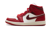 Air Jordan 1 Mid SE Red Cracked Leather (W) 1