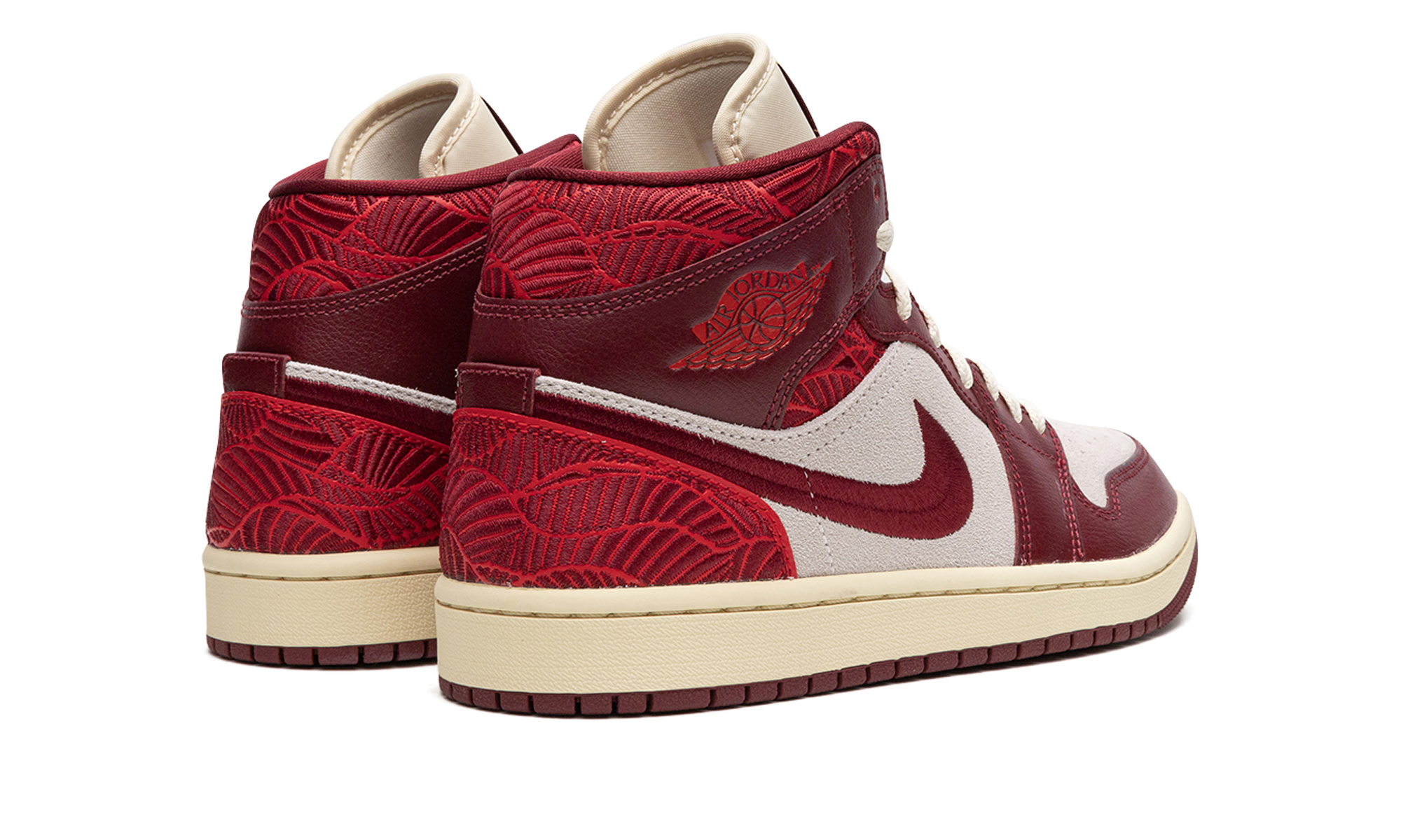 Air Jordan 1 Mid SE Tiki Leaf Team Red (W) 4