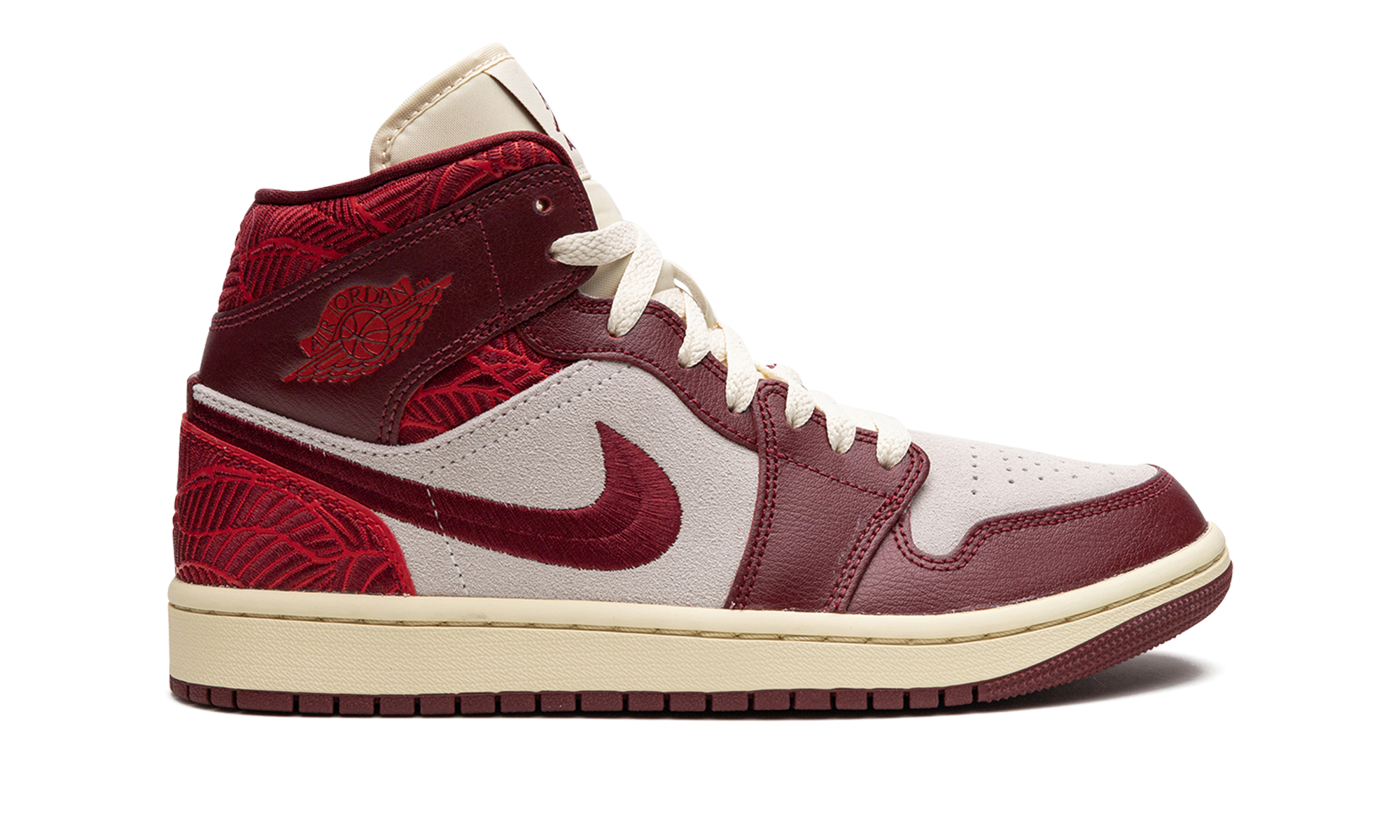 Air Jordan 1 Mid SE Tiki Leaf Team Red (W) 7