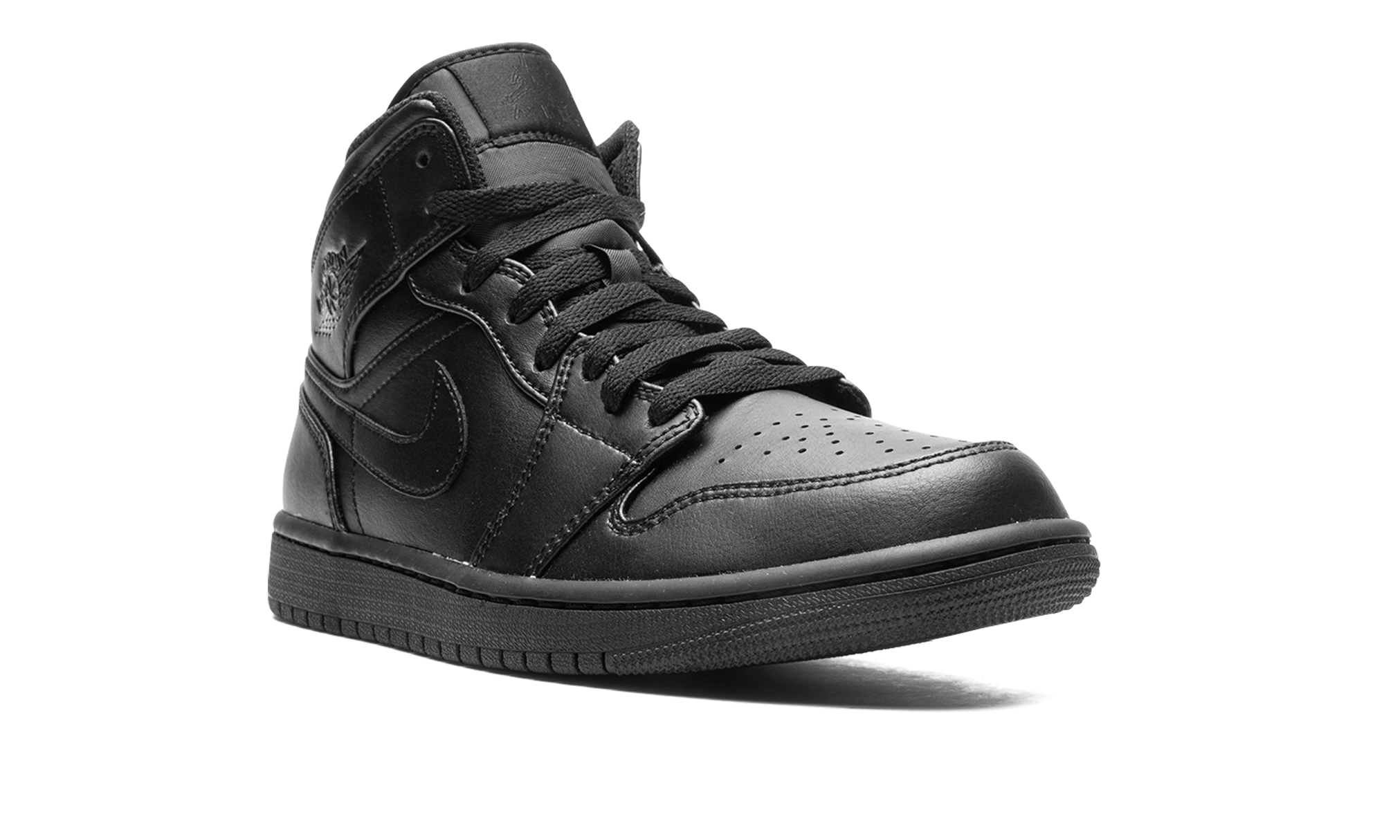 Air Jordan 1 Mid Triple Black (2022) 2