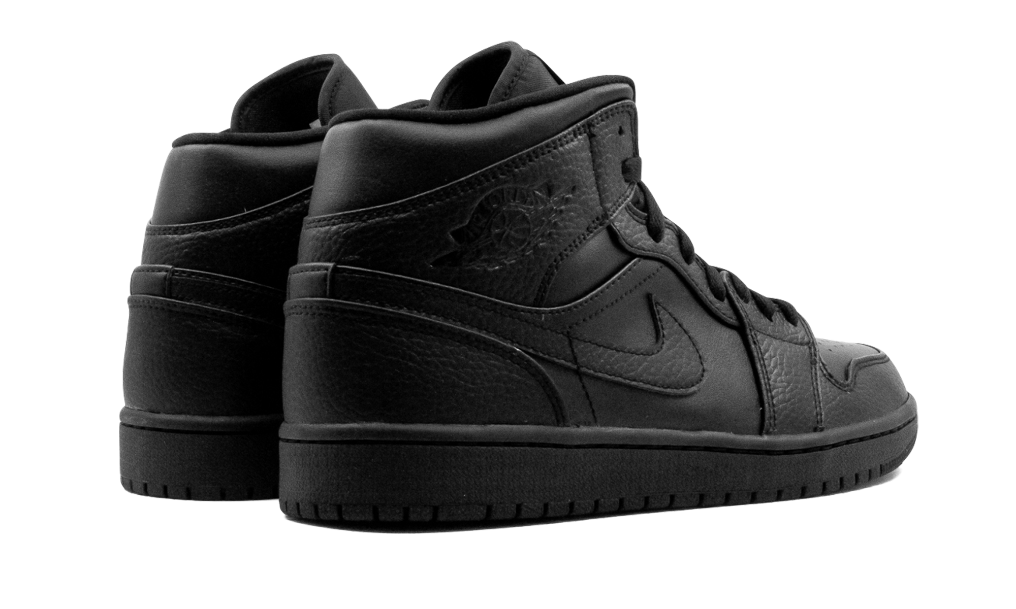 Air Jordan 1 Mid Triple Black 3
