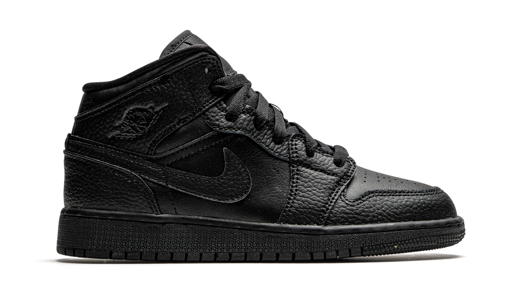 Air Jordan 1 Mid Triple Black (GS) 7