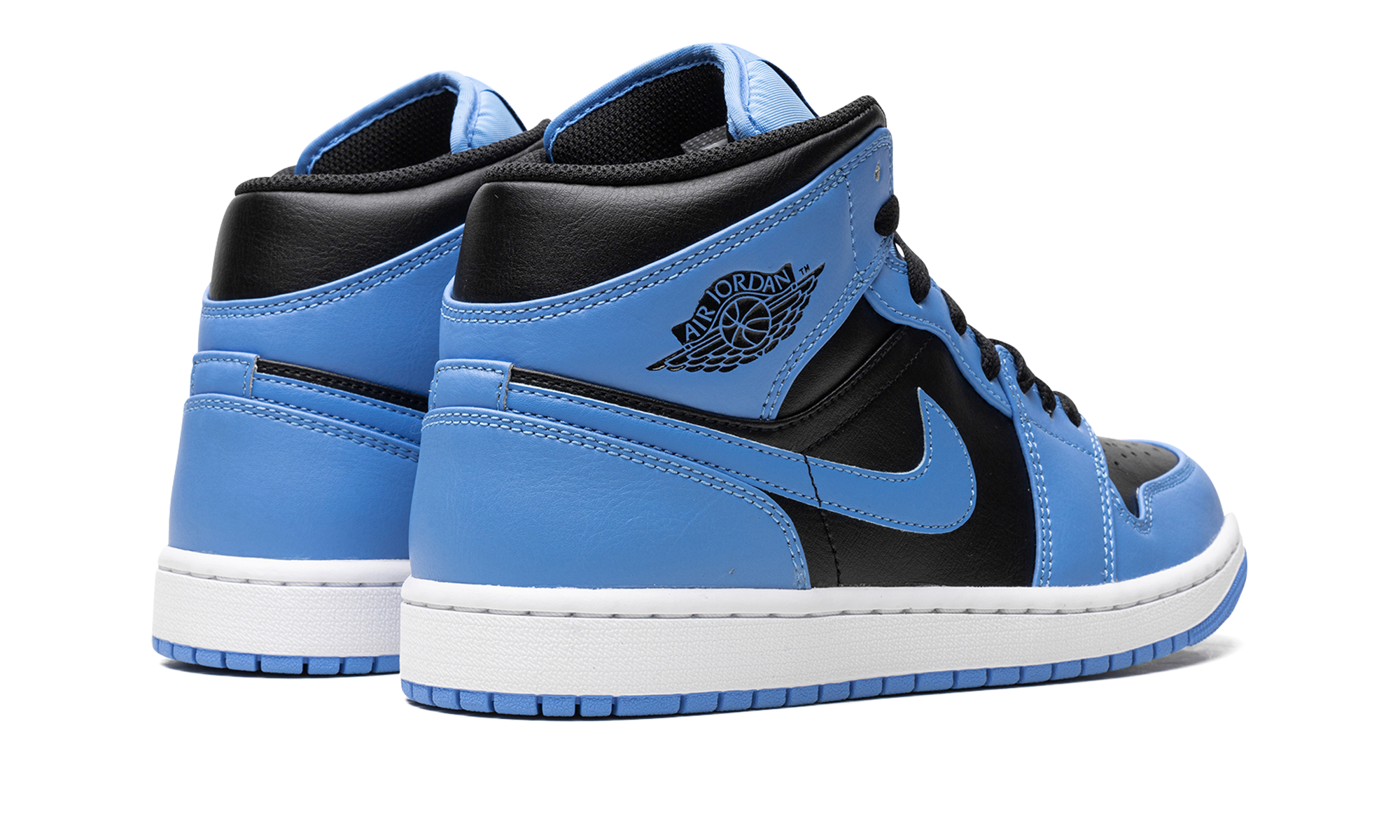 Air Jordan 1 Mid University Blue Black 4