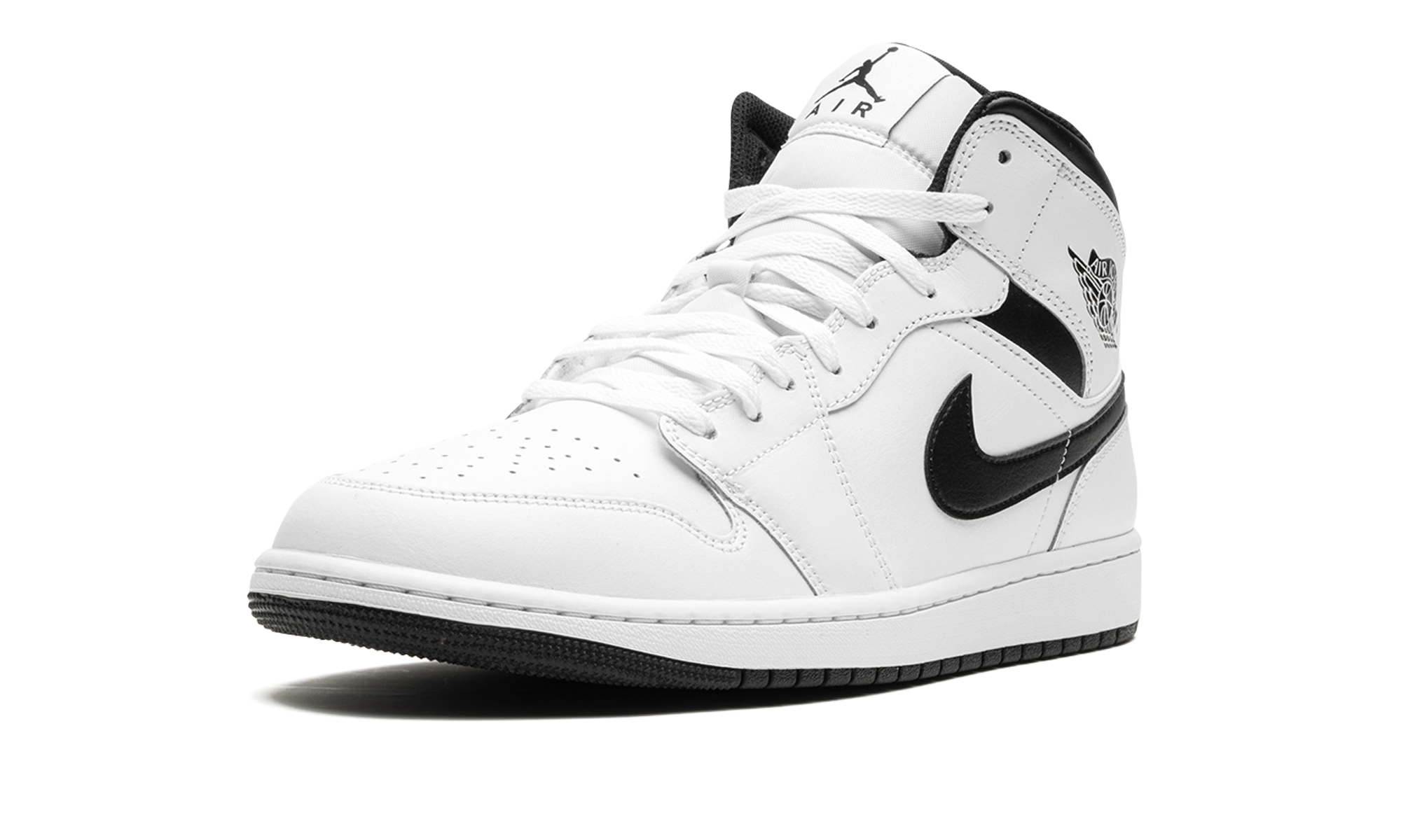 Air Jordan 1 Mid White Black 5
