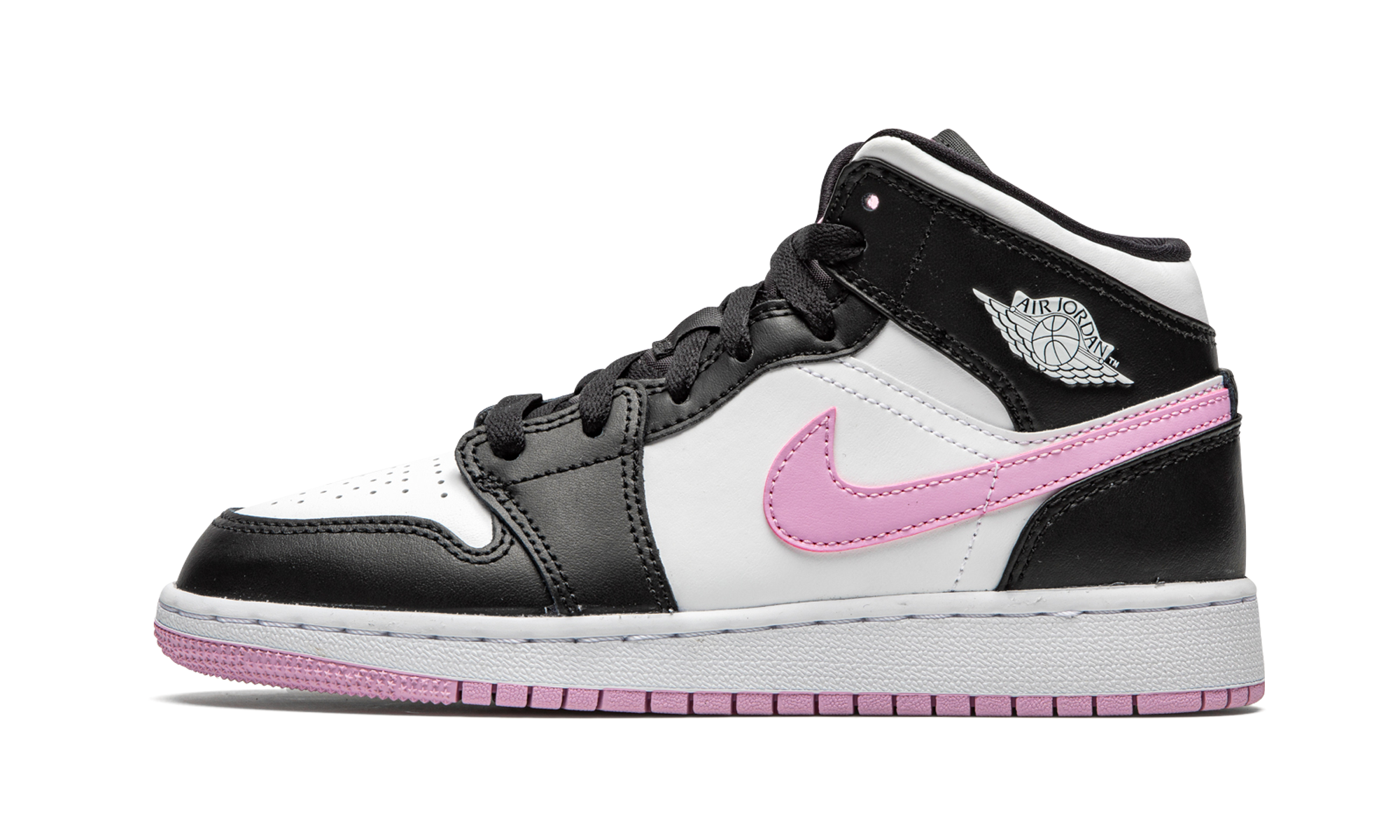 Air Jordan 1 Mid White Black Light Arctic Pink 1