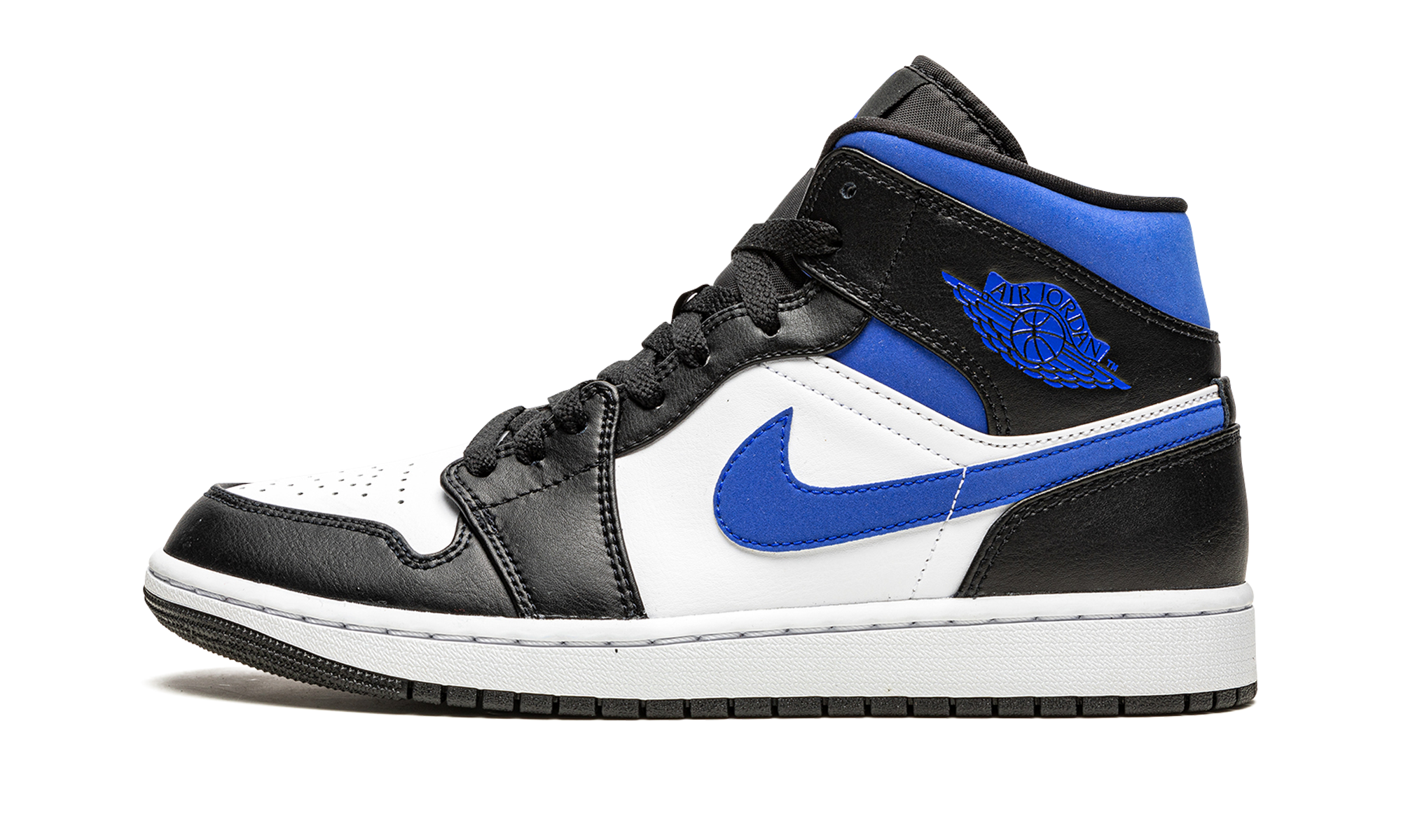 Air Jordan 1 Mid White Black Royal 6