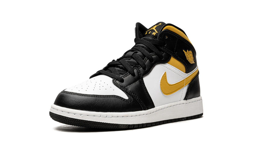 Air Jordan 1 Mid White Pollen Black (GS) 5