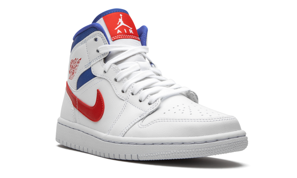 Air Jordan 1 Mid White Red Royal (W) 7
