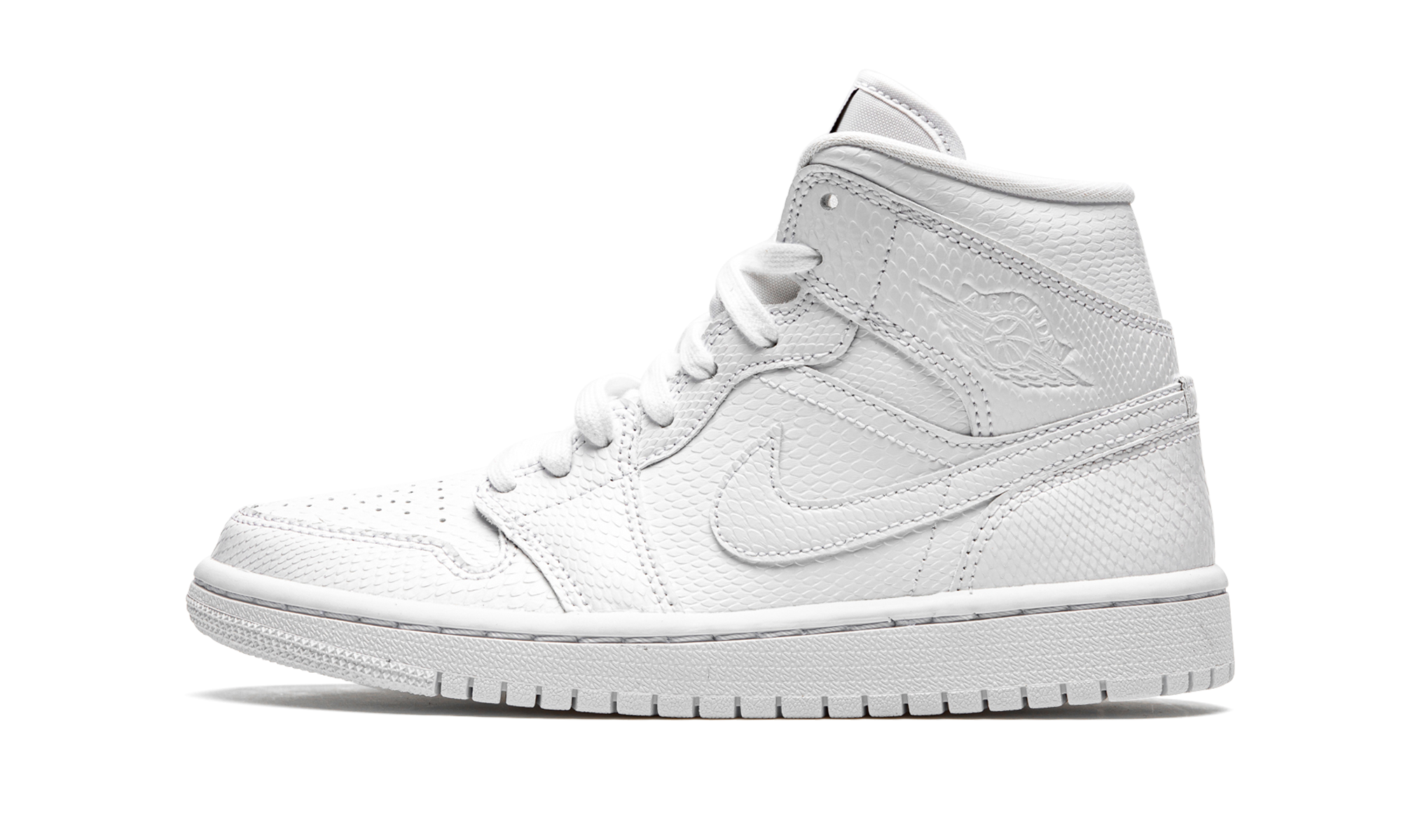 Air Jordan 1 Mid White Snakeskin (W) 1