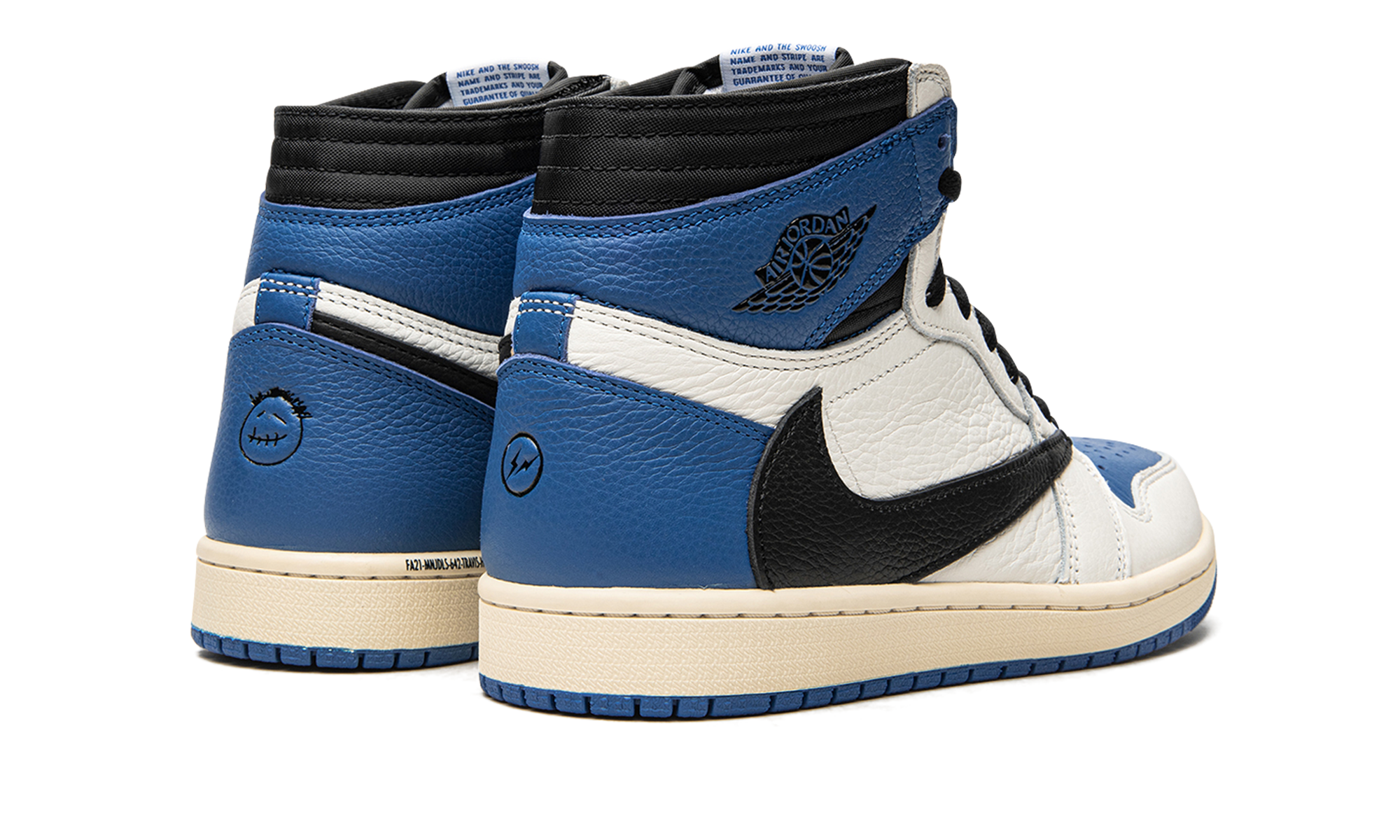Air Jordan 1 Retro High OG SP Travis Scott Fragment Military Blue 3