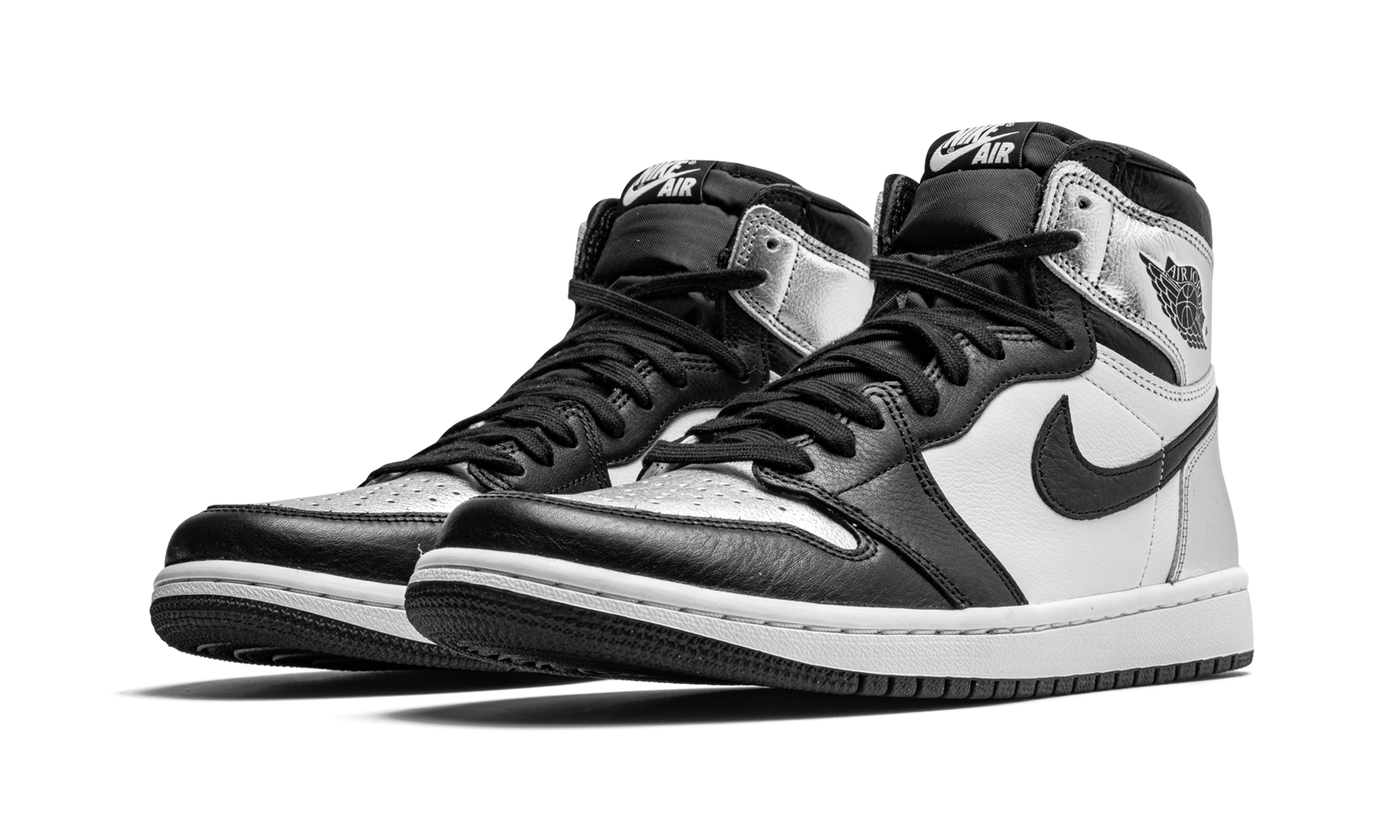 Air Jordan 1 Retro High Silver Toe 2