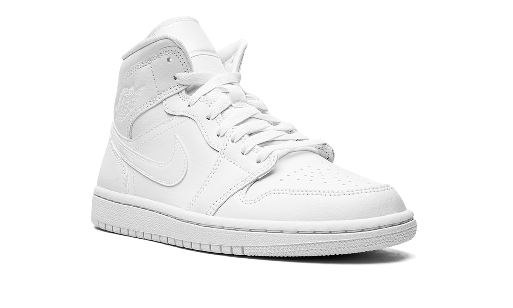 Air Jordan Mid Triple White (2022) (W) 2
