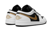 Jordan 1 Low White Black Metallic Gold Swoosh 4