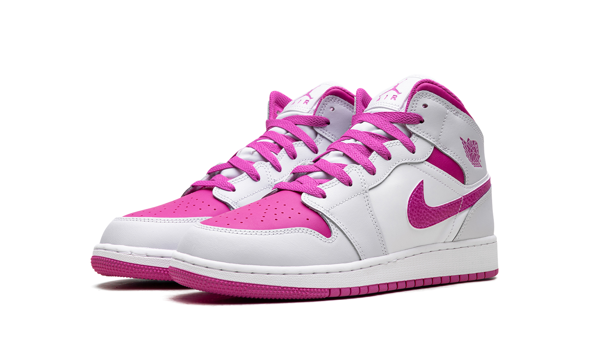 Jordan 1 Mid Fire Pink (GS) 3