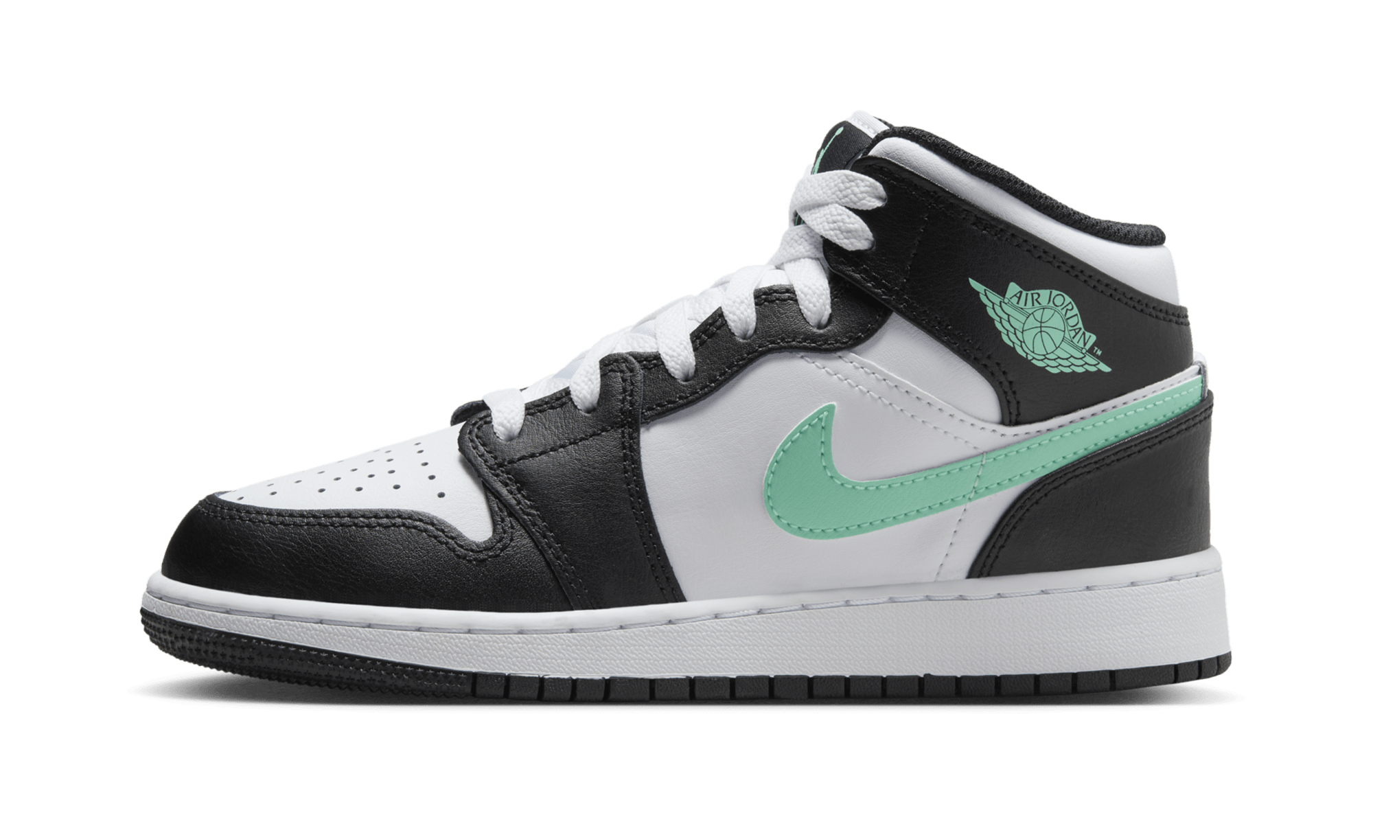Jordan 1 Mid Green Glow (GS) 1