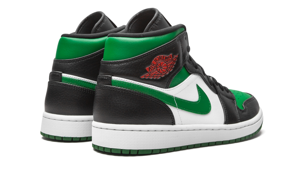 Jordan 1 Mid Green Toe 4