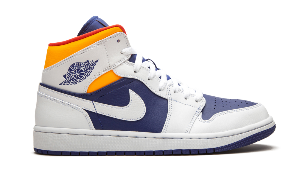 Jordan 1 Mid Royal Blue Laser Orange 7