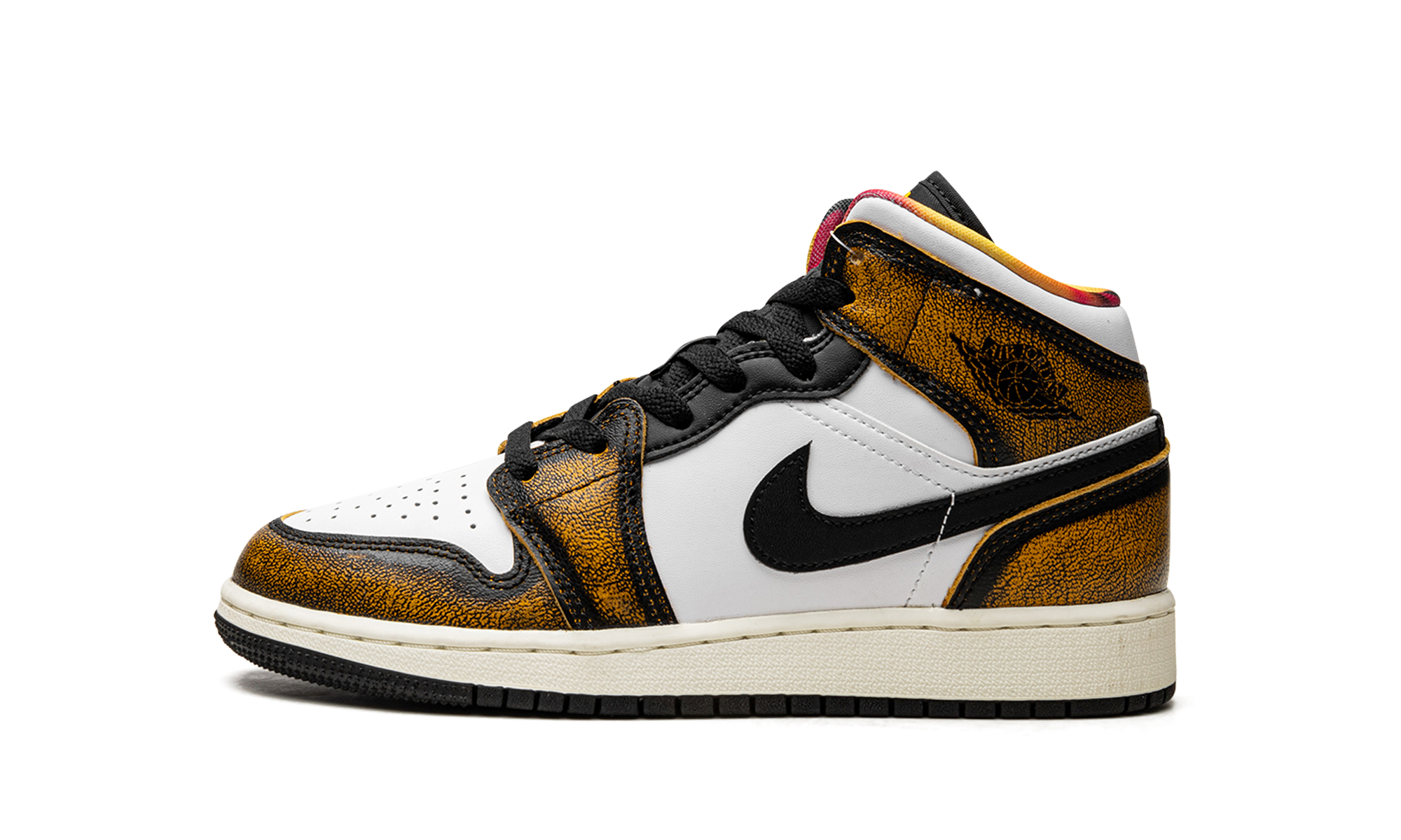 Jordan 1 Mid SE Orange Wear Away (GS) 1