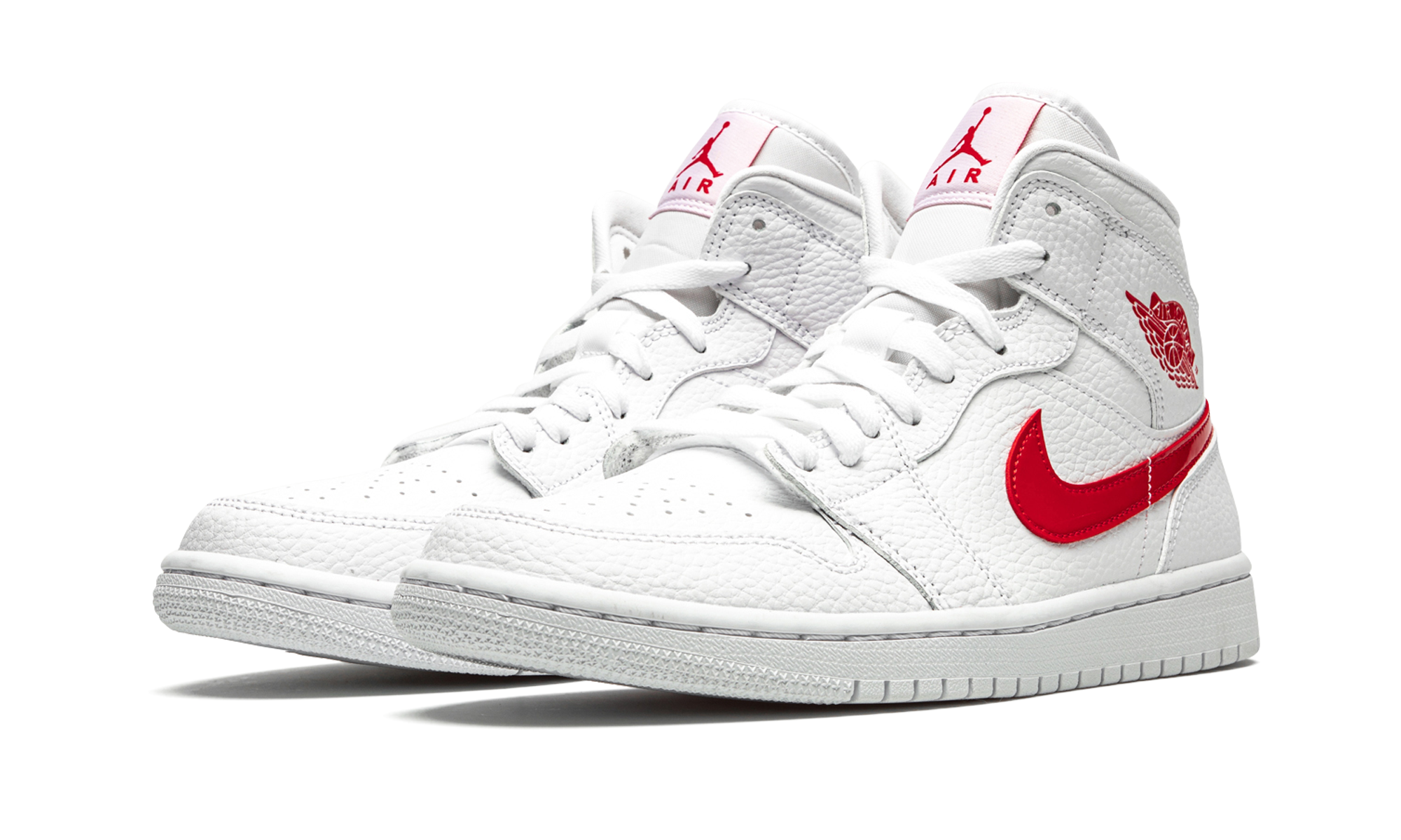 Jordan 1 Mid White University Red (W) 3
