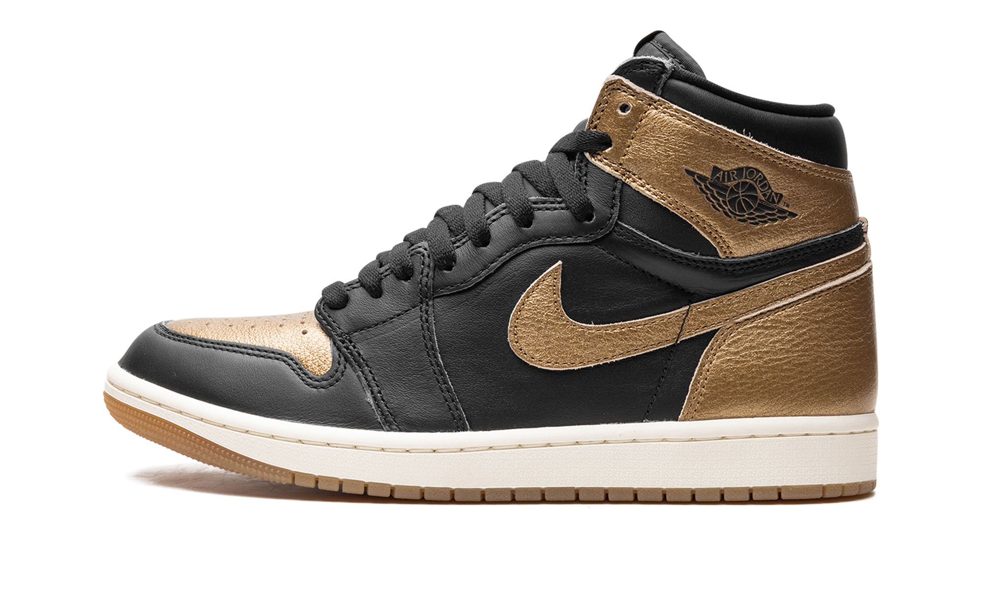 Jordan 1 Retro High OG Black Metallic Gold 1