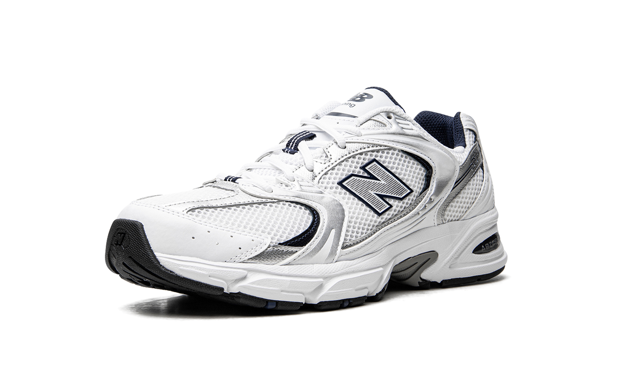 New Balance 530 White Gray Navy 9