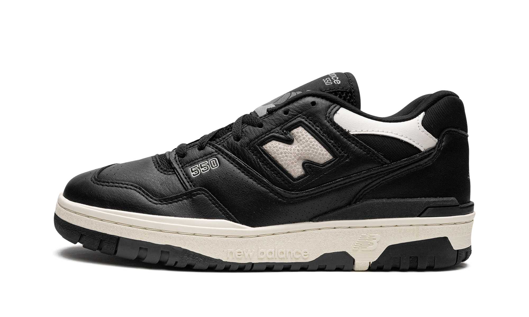 New Balance 550 Black Cream White 1