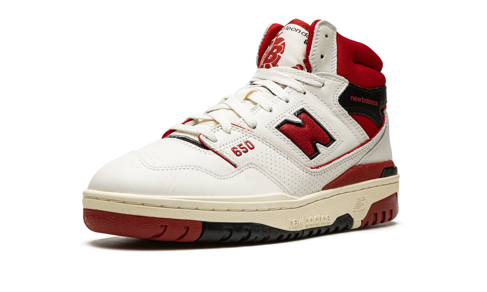 New Balance 650R Aime Leon Dore White Red 4