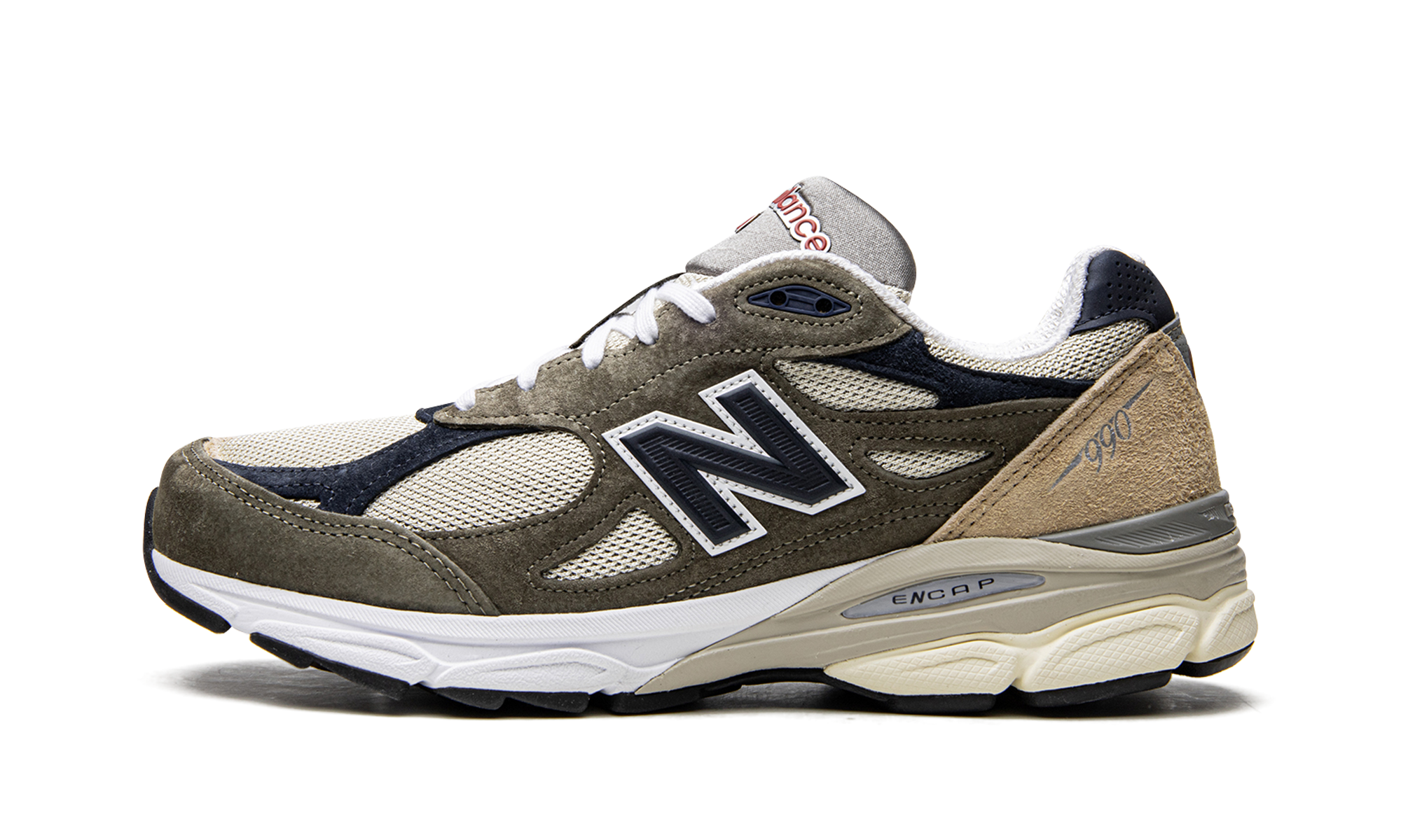 New Balance 990 V3 Made In USA Green Cream 1