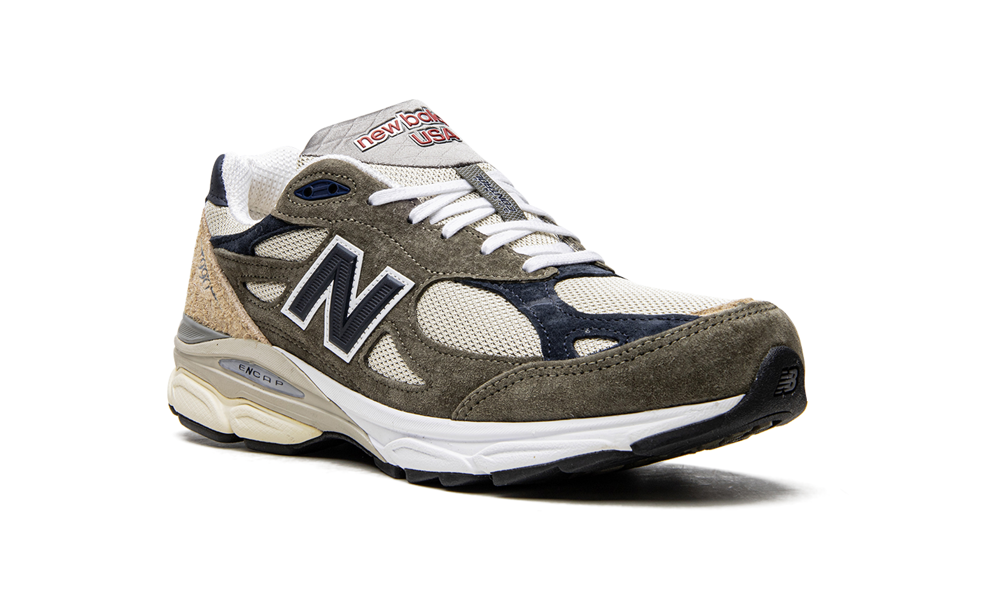 New Balance 990 V3 Made In USA Green Cream