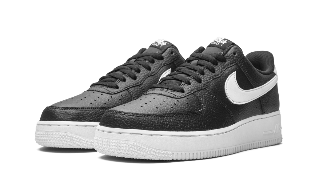 Nike Air Force 1 Low 07 Black White Pebbled Leather 3