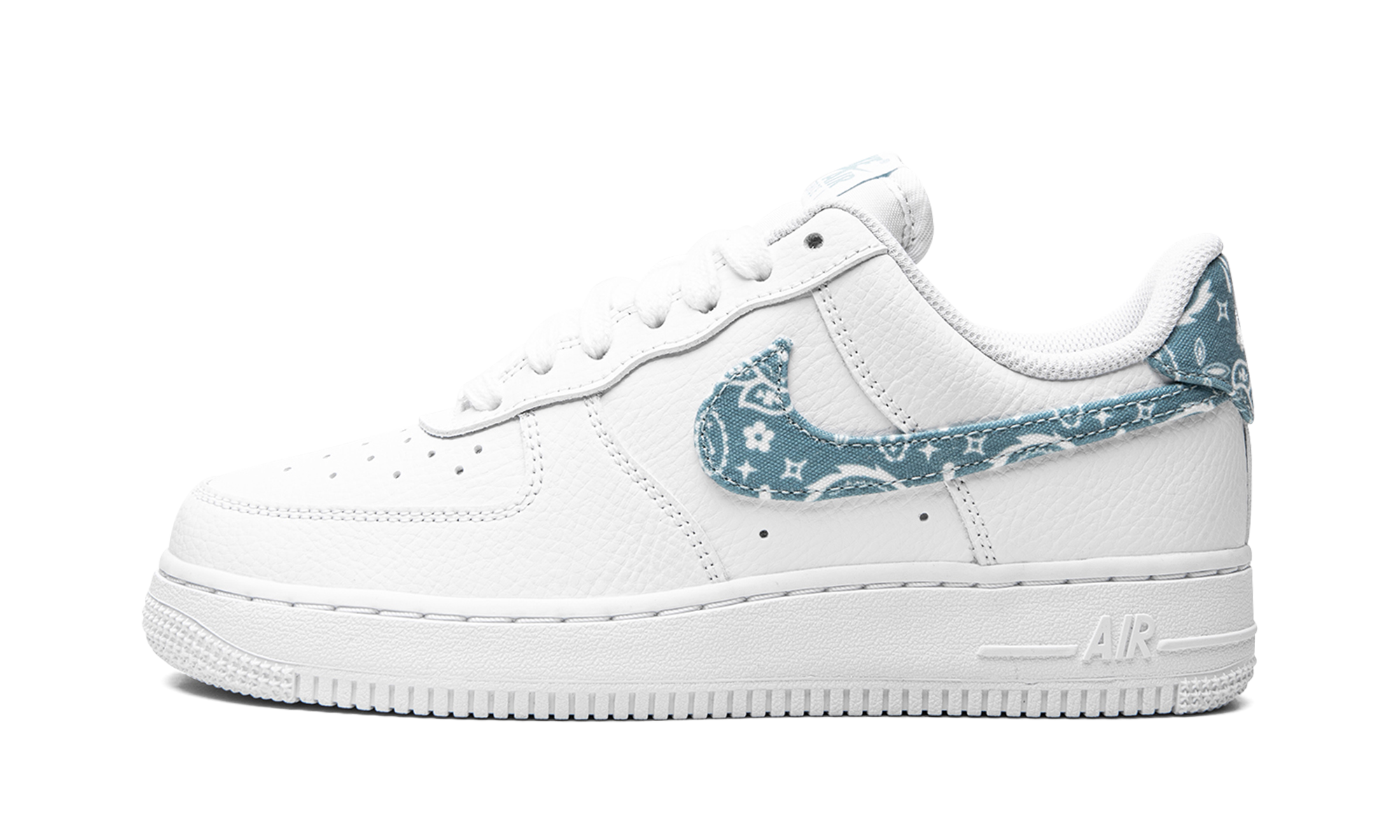 Nike Air Force 1 Low 07 Essential White Worn Blue Paisley (W) 1