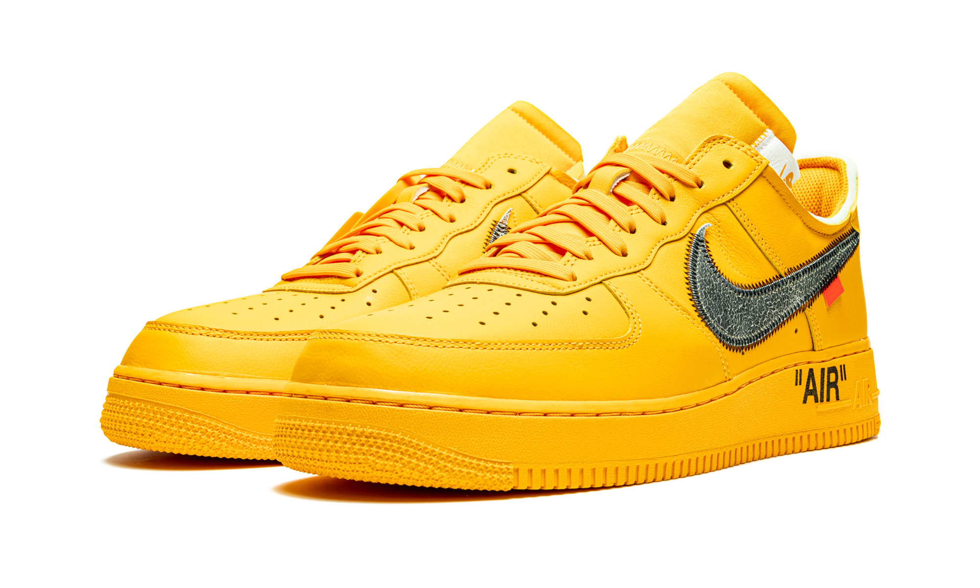 Nike Air Force 1 Low Off-White University Gold Metallic Silver 3