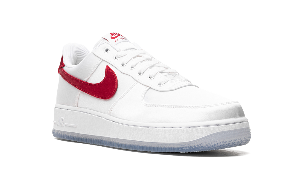 Nike Air Force 1 Low Satin White Red (W) 2