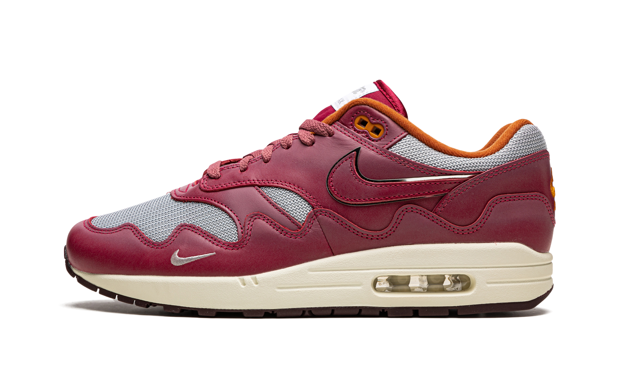 Nike Air Max 1 Patta Waves Rush Maroon (with Bracelet) 1