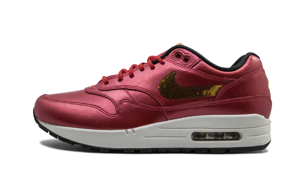 Nike Air Max 1 Red Gold Sequin (W) 1