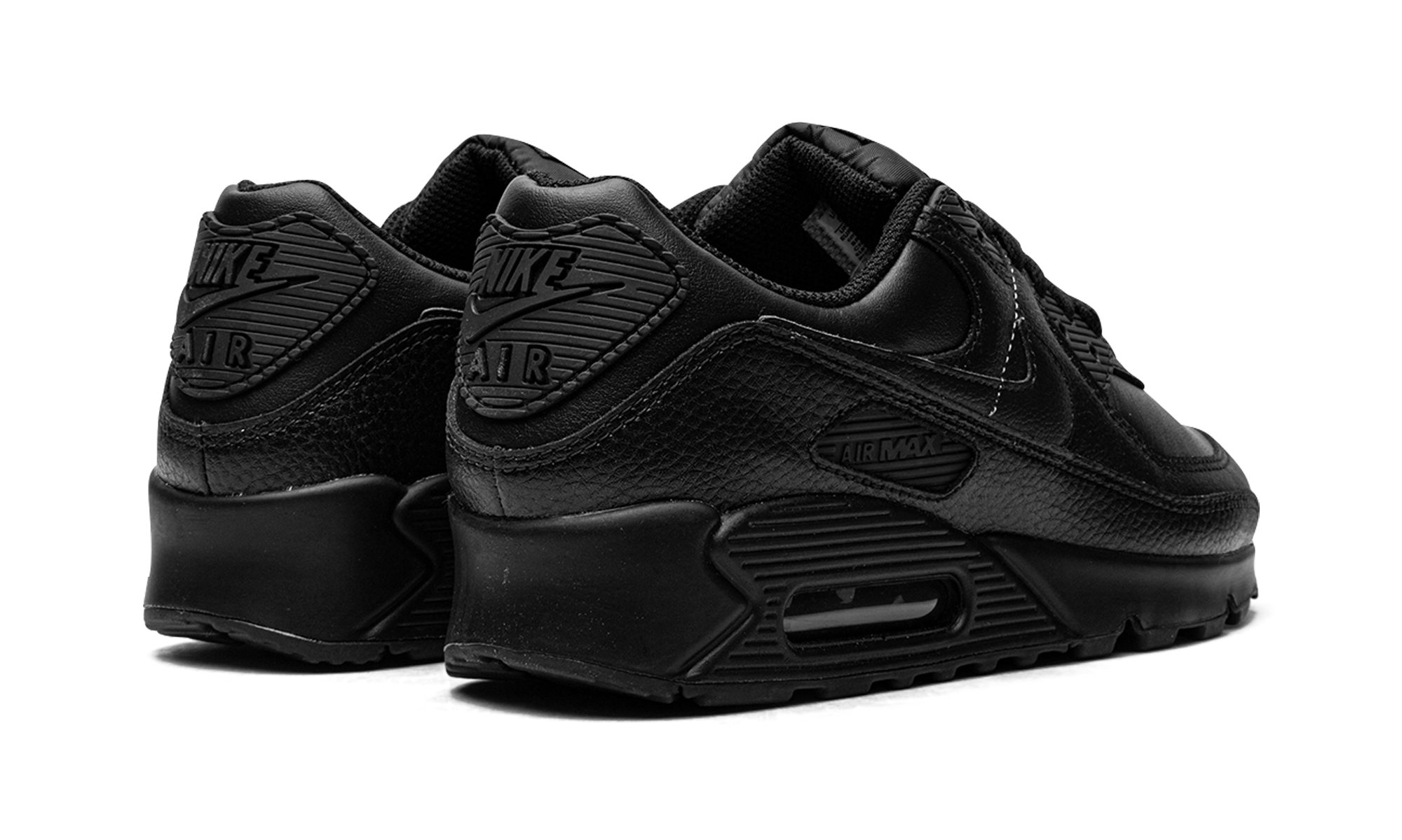 Nike Air Max 90 Leather Triple Black 3
