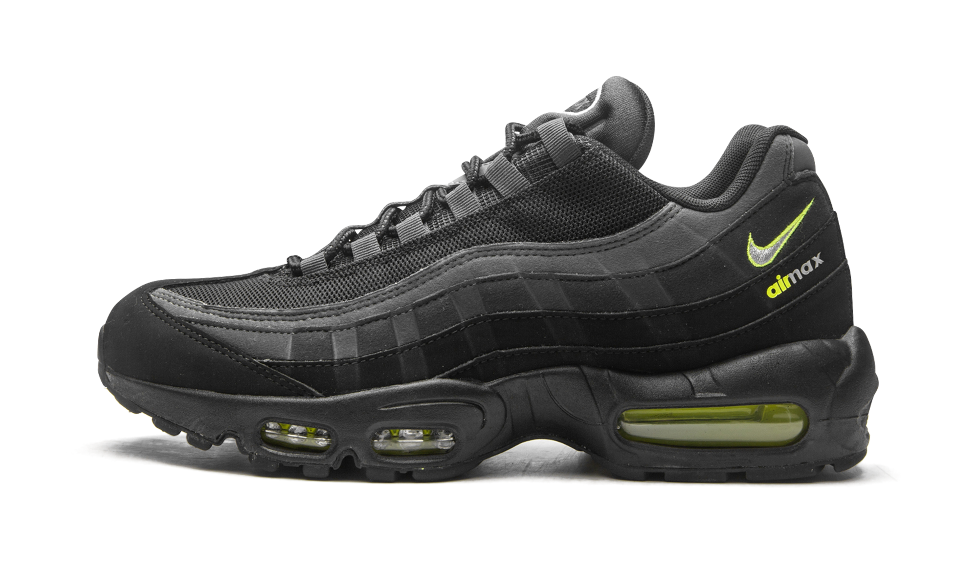 Nike Air Max 95 Retro Logo Black Grey Volt 1