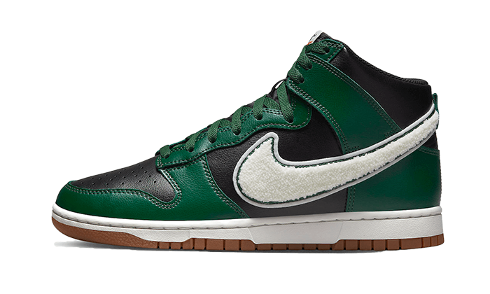 Nike Dunk High Swoosh caterpillar Black Green 4