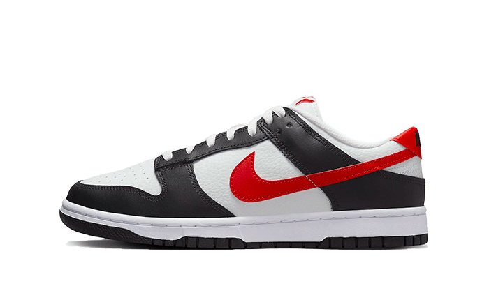 Nike Dunk Low Black White Red 4