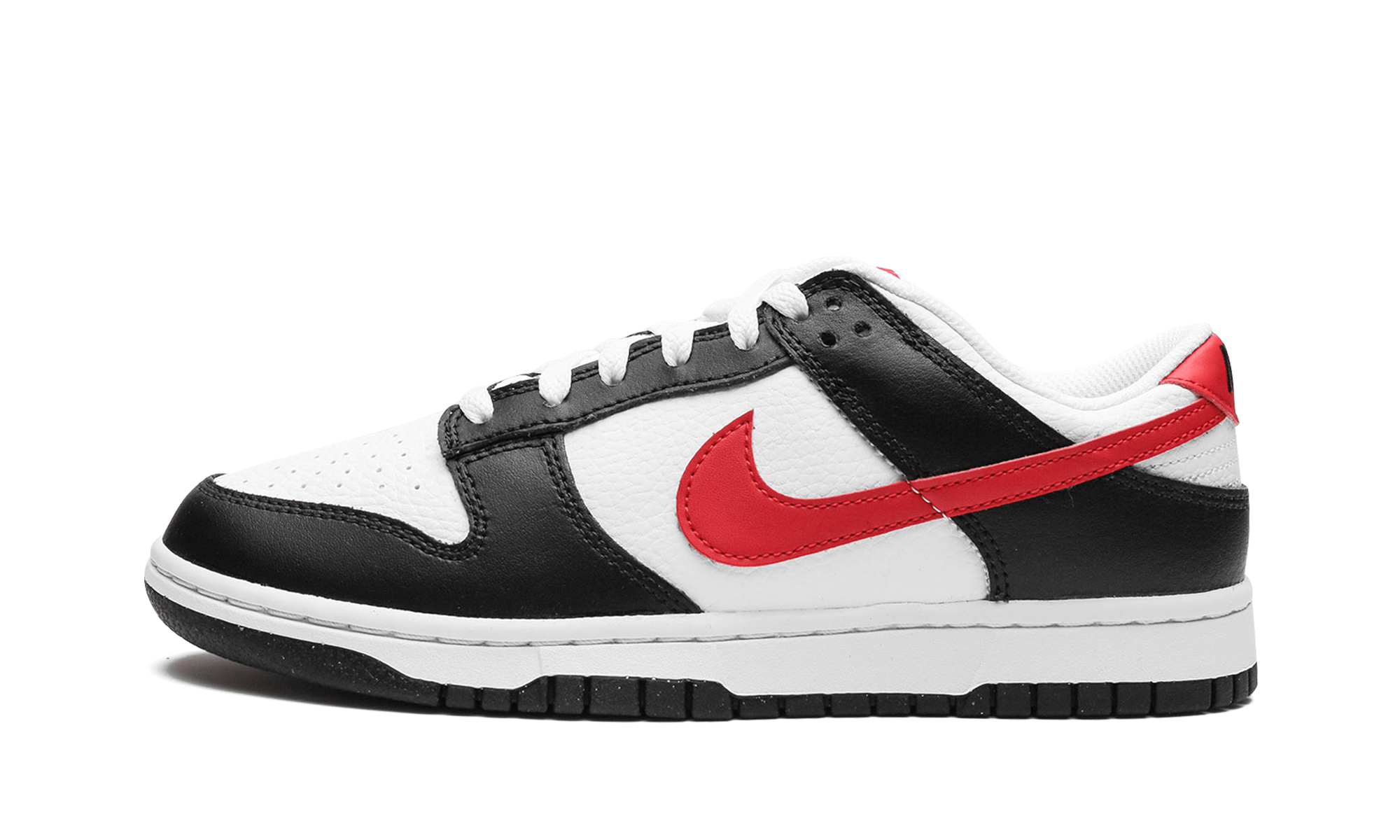 Nike Dunk Low Black White Red 7