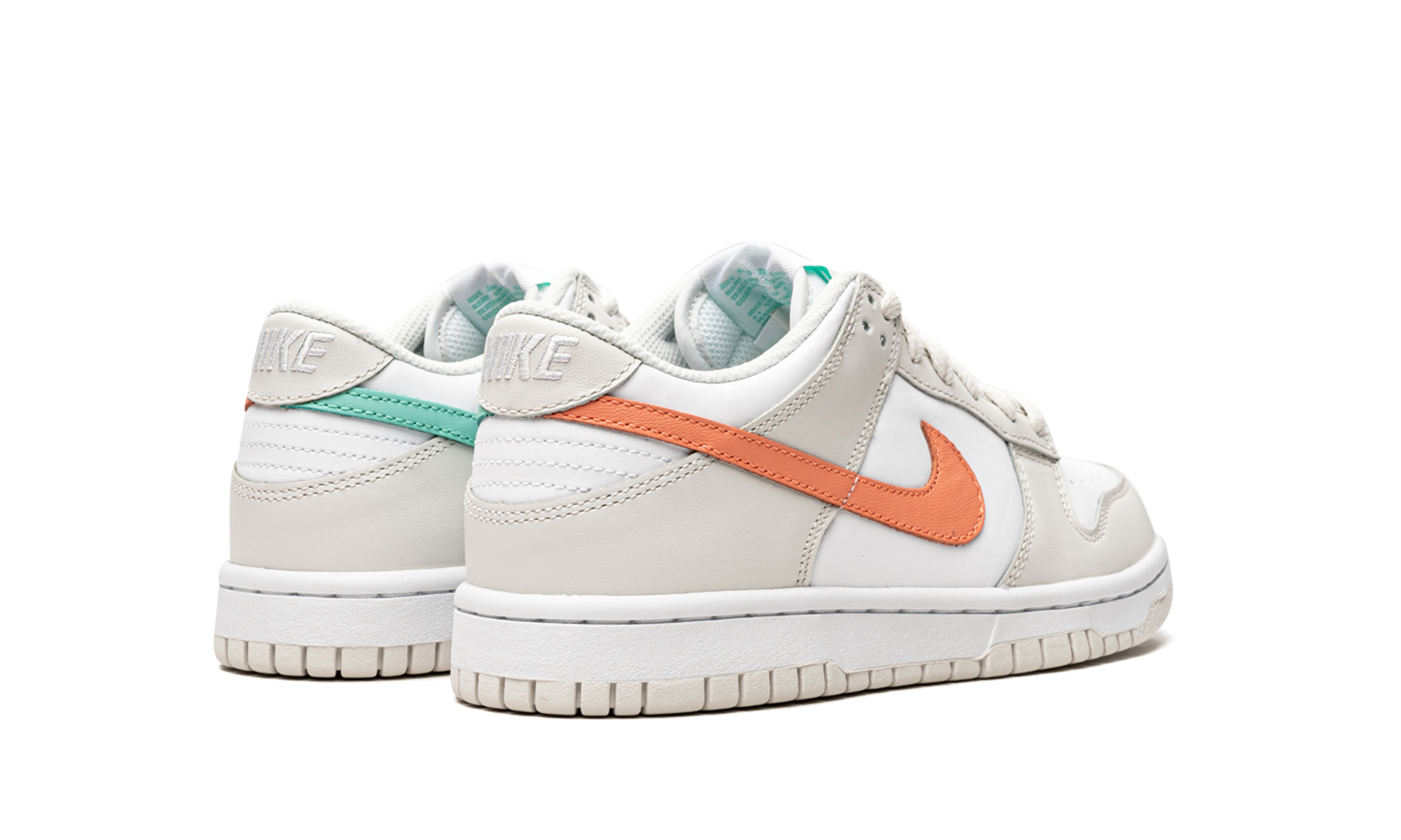 Nike Dunk Low White Bone Peach Aqua