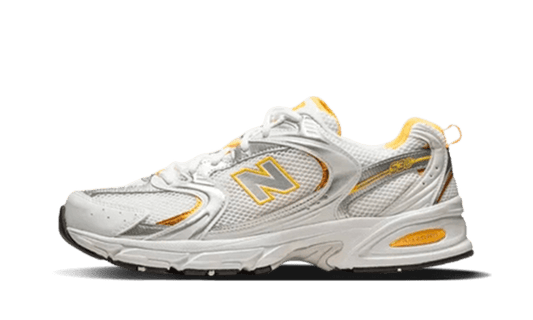 New Balance 530 White Vibrant Apricot Silver Metallic