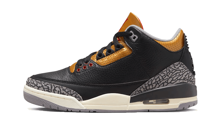 Air Jordan 3 Retro Black Cement Gold