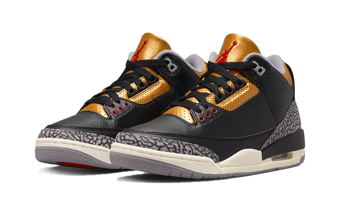 Air Jordan 3 Retro Black Cement Gold